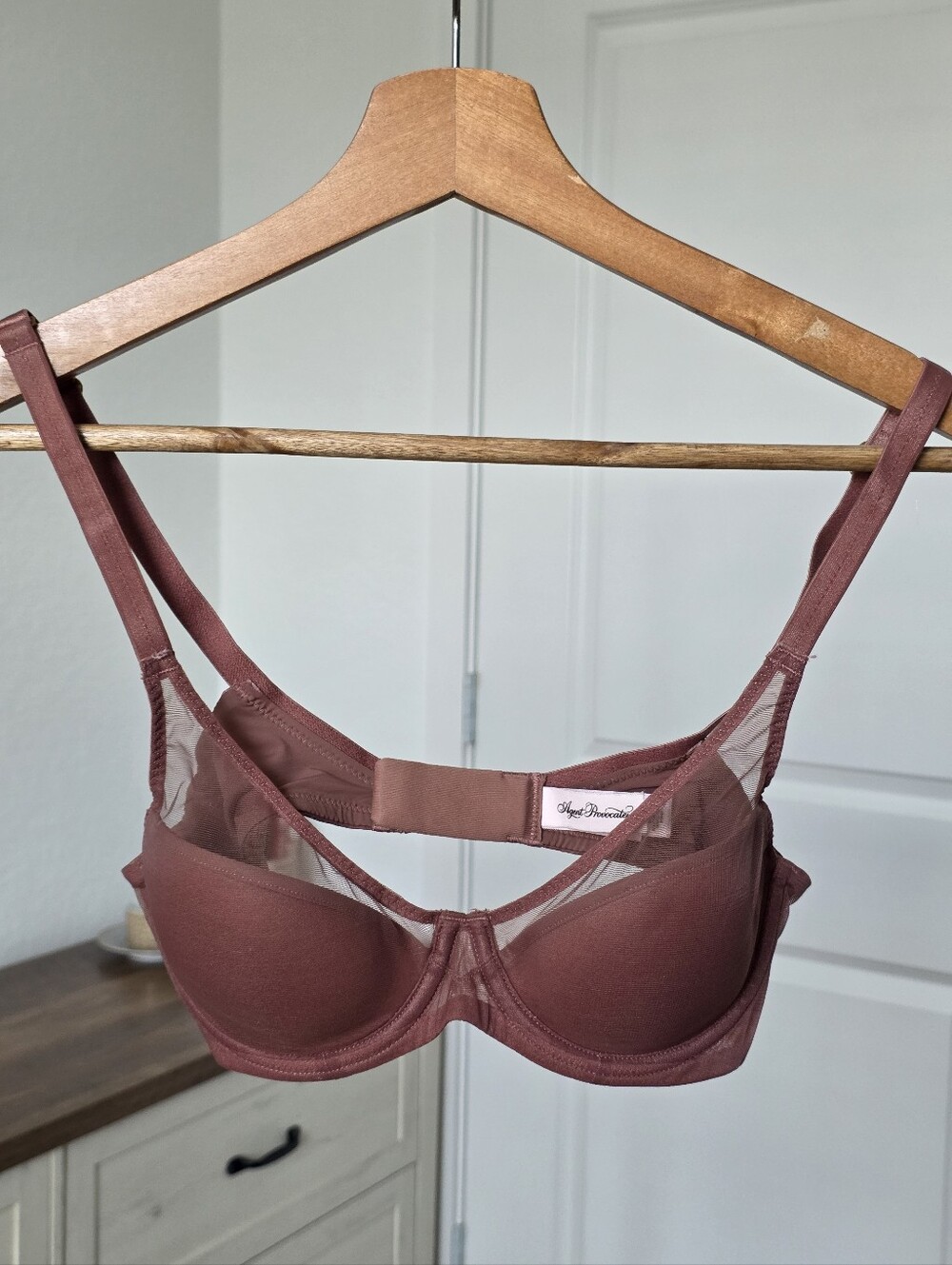 Agent Provocateur Lucky Padded Plunge Underwired Bra, 32B, Nude Beige